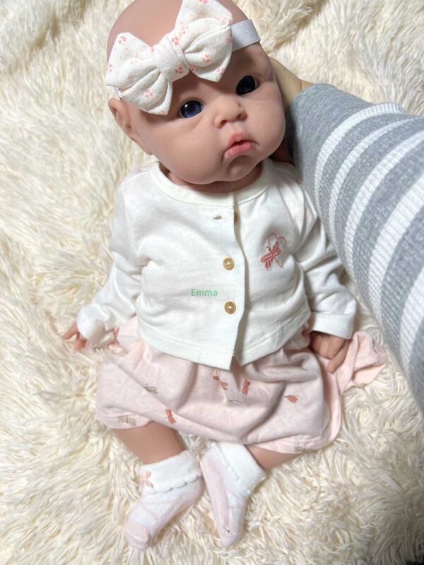 Emma-1 | BabyBonkas 100% Lifelike Silicone Baby Doll | Silicone dolls | Silicone babies | Full body silicone doll | Cheap full silicone doll | Cheap full body silicone baby | Cheap silicone baby | Affordable silicone doll | Affordable full body silicone baby | Art doll | Lifelike doll | Lifelike baby | Art dolls | Marshmallow like doll | Full silicone art doll | Newborn silicone | Drink wet silicone doll | Drink wet doll | Cheap silicone doll | Full body reborn Silicone baby with hair