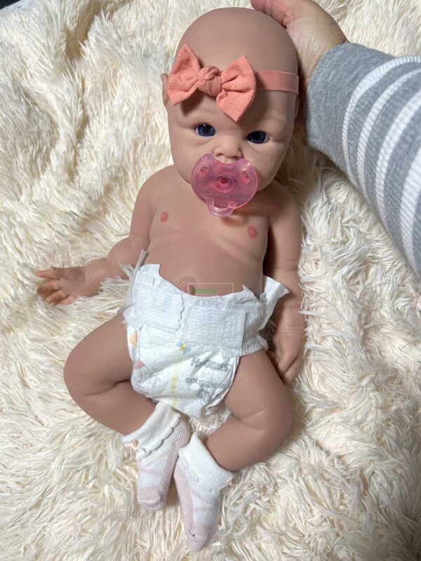 Emma-3 | BabyBonkas 100% Lifelike Silicone Baby Doll | Silicone dolls | Silicone babies | Full body silicone doll | Cheap full silicone doll | Cheap full body silicone baby | Cheap silicone baby | Affordable silicone doll | Affordable full body silicone baby | Art doll | Lifelike doll | Lifelike baby | Art dolls | Marshmallow like doll | Full silicone art doll | Newborn silicone | Drink wet silicone doll | Drink wet doll | Cheap silicone doll | Full body reborn Silicone baby with hair