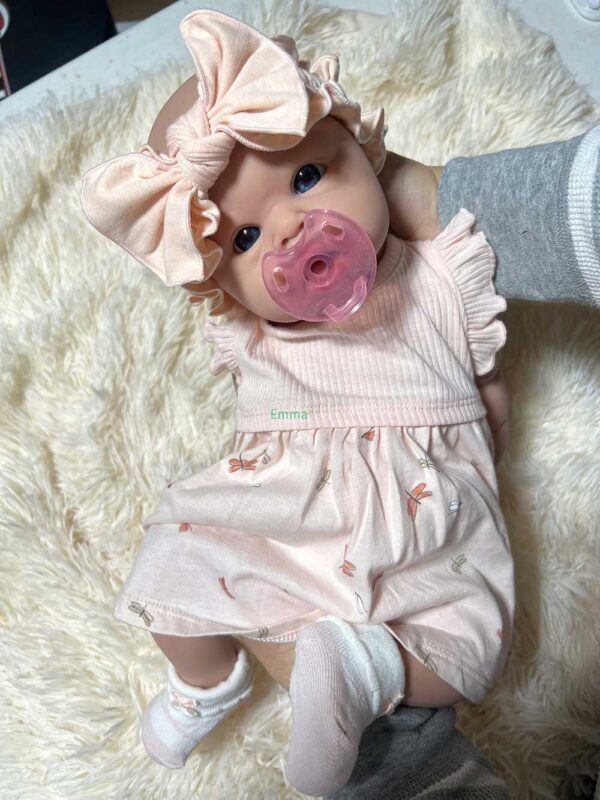 Emma-4 | BabyBonkas 100% Lifelike Silicone Baby Doll | Silicone dolls | Silicone babies | Full body silicone doll | Cheap full silicone doll | Cheap full body silicone baby | Cheap silicone baby | Affordable silicone doll | Affordable full body silicone baby | Art doll | Lifelike doll | Lifelike baby | Art dolls | Marshmallow like doll | Full silicone art doll | Newborn silicone | Drink wet silicone doll | Drink wet doll | Cheap silicone doll | Full body reborn Silicone baby with hair