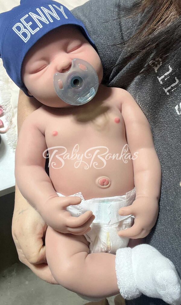 Benny-2 | BabyBonkas 100% Lifelike Silicone Baby Doll | Silicone dolls | Silicone babies | Full body silicone doll | Cheap full silicone doll | Cheap full body silicone baby | Cheap silicone baby | Affordable silicone doll | Affordable full body silicone baby | Art doll | Lifelike doll | Lifelike baby | Art dolls | Marshmallow like doll | Full silicone art doll | Newborn silicone | Drink wet silicone doll | Drink wet doll | Cheap silicone doll | Full body reborn Silicone baby with hair