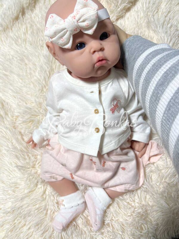 Amelia-1 | BabyBonkas 100% Lifelike Silicone Baby Doll | Silicone dolls | Silicone babies | Full body silicone doll | Cheap full silicone doll | Cheap full body silicone baby | Cheap silicone baby | Affordable silicone doll | Affordable full body silicone baby | Art doll | Lifelike doll | Lifelike baby | Art dolls | Marshmallow like doll | Full silicone art doll | Newborn silicone | Drink wet silicone doll | Drink wet doll | Cheap silicone doll | Full body reborn Silicone baby with hair