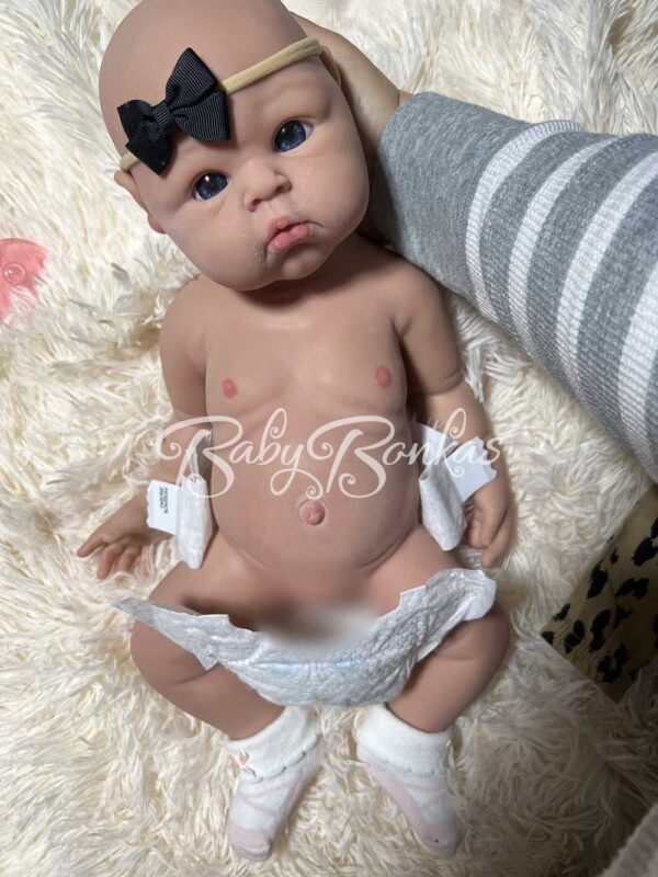 Charlotte-3 | BabyBonkas 100% Lifelike Silicone Baby Doll | Silicone dolls | Silicone babies | Full body silicone doll | Cheap full silicone doll | Cheap full body silicone baby | Cheap silicone baby | Affordable silicone doll | Affordable full body silicone baby | Art doll | Lifelike doll | Lifelike baby | Art dolls | Marshmallow like doll | Full silicone art doll | Newborn silicone | Drink wet silicone doll | Drink wet doll | Cheap silicone doll | Full body reborn Silicone baby with hair