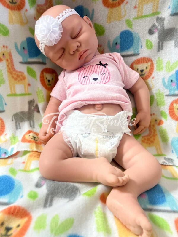 Eleanor-1 | BabyBonkas 100% Lifelike Silicone Baby Doll | Silicone dolls | Silicone babies | Full body silicone doll | Cheap full silicone doll | Cheap full body silicone baby | Cheap silicone baby | Affordable silicone doll | Affordable full body silicone baby | Art doll | Lifelike doll | Lifelike baby | Art dolls | Marshmallow like doll | Full silicone art doll | Newborn silicone | Drink wet silicone doll | Drink wet doll | Cheap silicone doll | Full body reborn Silicone baby with hair