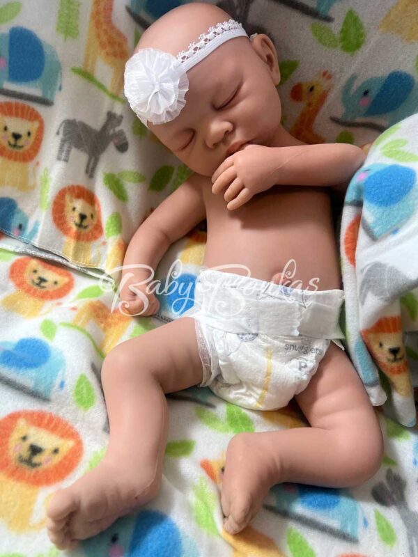 Eleanor-5 | BabyBonkas 100% Lifelike Silicone Baby Doll | Silicone dolls | Silicone babies | Full body silicone doll | Cheap full silicone doll | Cheap full body silicone baby | Cheap silicone baby | Affordable silicone doll | Affordable full body silicone baby | Art doll | Lifelike doll | Lifelike baby | Art dolls | Marshmallow like doll | Full silicone art doll | Newborn silicone | Drink wet silicone doll | Drink wet doll | Cheap silicone doll | Full body reborn Silicone baby with hair