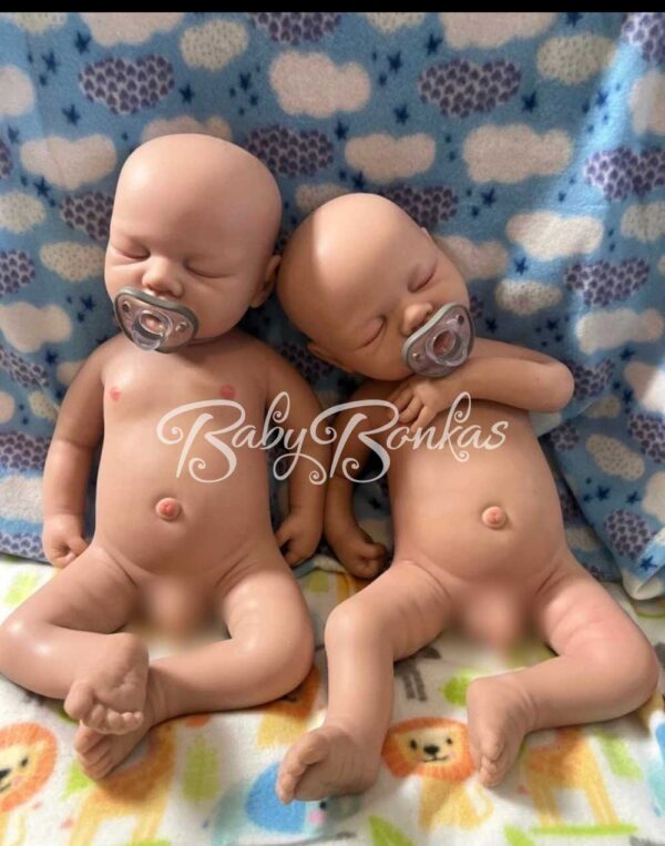 Mateo & Theodore-2 | BabyBonkas 100% Lifelike Silicone Baby Doll | Silicone dolls | Silicone babies | Full body silicone doll | Cheap full silicone doll | Cheap full body silicone baby | Cheap silicone baby | Affordable silicone doll | Affordable full body silicone baby | Art doll | Lifelike doll | Lifelike baby | Art dolls | Marshmallow like doll | Full silicone art doll | Newborn silicone | Drink wet silicone doll | Drink wet doll | Cheap silicone doll | Full body reborn Silicone baby with hair