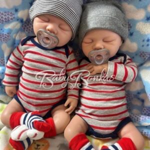 Mateo & Theodore-3 | BabyBonkas 100% Lifelike Silicone Baby Doll | Silicone dolls | Silicone babies | Full body silicone doll | Cheap full silicone doll | Cheap full body silicone baby | Cheap silicone baby | Affordable silicone doll | Affordable full body silicone baby | Art doll | Lifelike doll | Lifelike baby | Art dolls | Marshmallow like doll | Full silicone art doll | Newborn silicone | Drink wet silicone doll | Drink wet doll | Cheap silicone doll | Full body reborn Silicone baby with hair